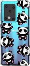 Softcase hoes - Geschikt voor Samsung Galaxy S20 Ultra - Panda's