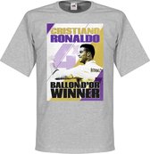 Ronaldo 4 Times Ballon d'Or Winnaar Real Madrid T-Shirt - XXL
