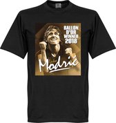 Modric Ballon d'Or Winner T-Shirt - Zwart - XXXL