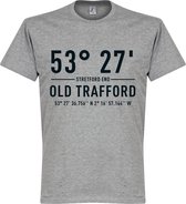 Manchester United Old Trafford Coördinaten T-Shirt - Grijs - XXL