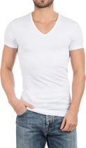 Alan Red - Dean V-Hals T-Shirt Wit (2Pack) - Maat M - Slim-fit