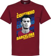 Coutinho Barcelona Portrait T-Shirt - Rood - L