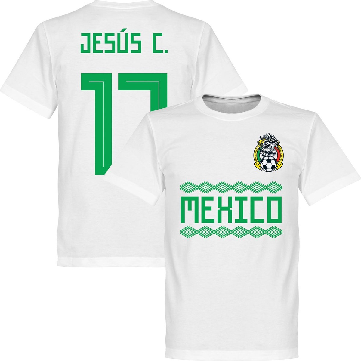 Mexico Jesus C. 17 Team T-Shirt - Wit - XXXL