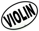 Ovalen sticker Violin