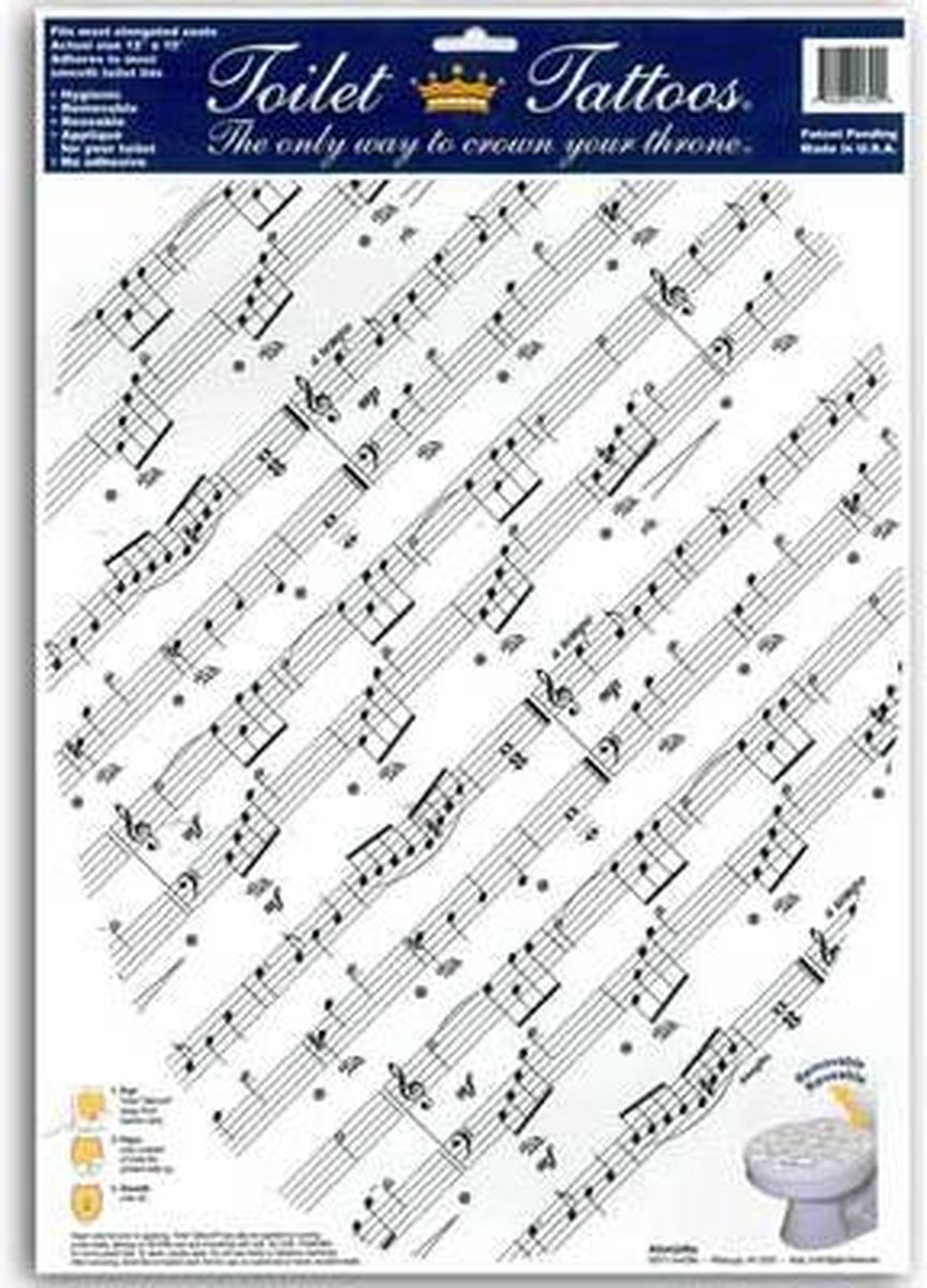 Toiletsticker, bladmuziek
