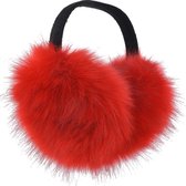 Melady Oorwarmers Ø 15 cm Rood Polyester Rond Oorwarmers Dames