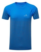 RonHill Infinity Marathon SS T-Shirt Heren Blauw