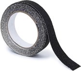 Relaxdays anti-slip tape 5 m - zelfklevend - voor binnen & buiten - grip tape 25 mm breed - 25 mm x 5 m