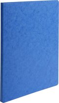 50x Map met gerilde rug in glanskarton 400g/m_ - 24x32cm, Blauw