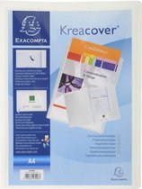 30x Kreacover® - Dossier de présentation personnalisable - PP flexible - A4, Wit