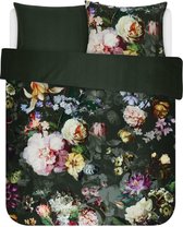 ESSENZA Fleur Dekbedovertrek Groen - Lits-jumeaux XL – 260x220 cm + 2 kussenslopen 60x70 cm
