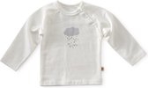 Little Label - baby raglan shirt - off white cloud-56 / 1M - maat: 56 - bio-katoen