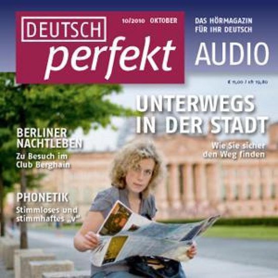 Deutsch lernen Audio - Unterwegs in der Stadt - cover
