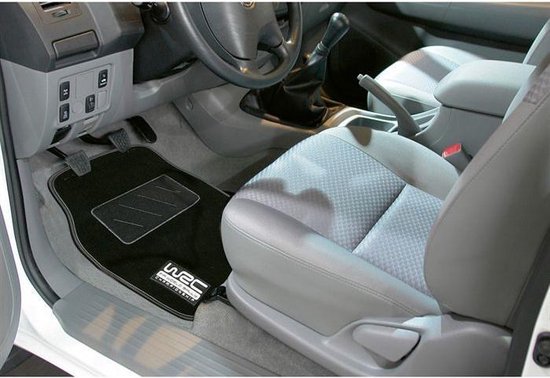 Tapis universel WRC 4 en velours noir