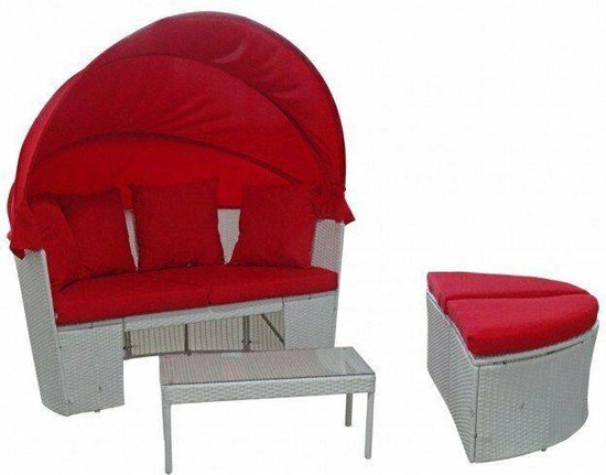 Balkonmeubelen, Tuinmeubelset, Van Pe-Polyrotan, Loungeset, Terrasmeubels, Outdoor, Voor Terras Balkon Tuin Zwart Taupe