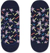 Happy Socks Liner | Sneakersock | Confetti Palm Socks Blauw, Maat 41/46