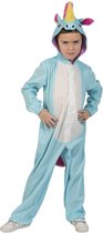 Eenhoorn Kostuum | Zeldzame Blauwe Eenhoorn Kind Kostuum | Maat 140 | Carnaval kostuum | Verkleedkleding