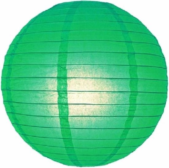 5 x Lampion groen 25 cm