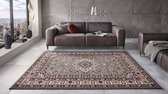 Perzisch tapijt Parun Täbriz - grijs/rood 80x150 cm