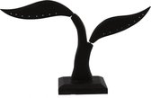 Sieradenhouder - Display voor Oorbellen - 8 Paar - Hout - Hoogte 19 cm - Zwart