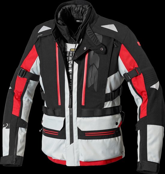 Veste moto Spidi Allroad H2Out Ice Red Textile M bol