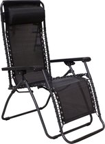 Bol.com Redwood Relaxstoel Classic - Camping relaxstoel opvouwbaar - Zwart aanbieding