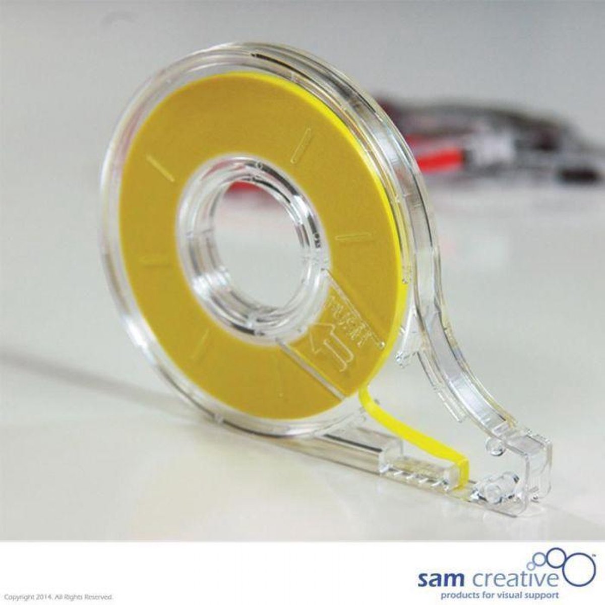 Sam Creative Whiteboard Matrix tape - 1mm - Geel - Whiteboard