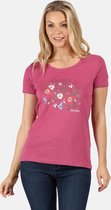 Regatta T-shirt Filandra Iv Dames Flowers Roze Maat 46