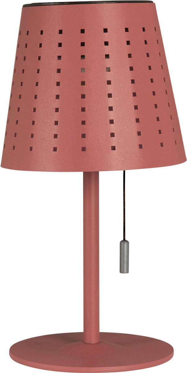 PR Home - Zonnecel Tafellamp Halvar Rood 30 cm