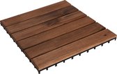 4gardenz Acacia Hardhouten Terrastegels koppelbaar 30X30CM - 9 stuks