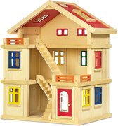 Base Toys Houten Poppenhuis de luxe