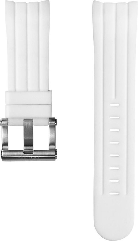 Bracelet silicone blanc 22 mm
