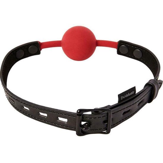 Sportsheets Ball Gag Siliconen Met Verstelbare Band Rood Bal Cm Mondknevel Bol Com