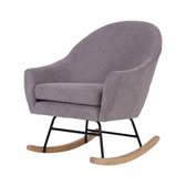 Fauteuil Fallon - Beige - Schommel stoel - 98 x 69 x 100 - Suedine