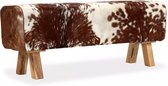 Bankje 120x30x45 cm echt geitenleer