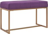 Bankje 80 cm fluweel paars