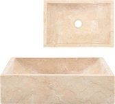 Gootsteen - 45x30x12 cm - Marmer - Créme
