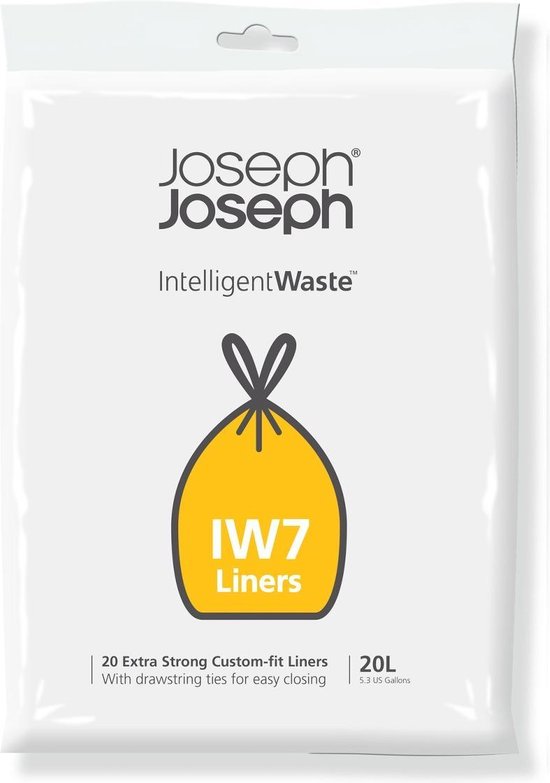 Intelligent Waste Afvalzak, IW7 - 20 stuks - 20 liter - Joseph Joseph