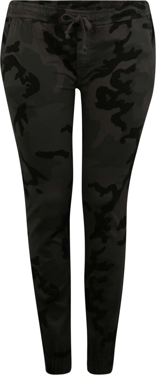 Urban Classics Camo Dames joggingbroek 2XL Zwart