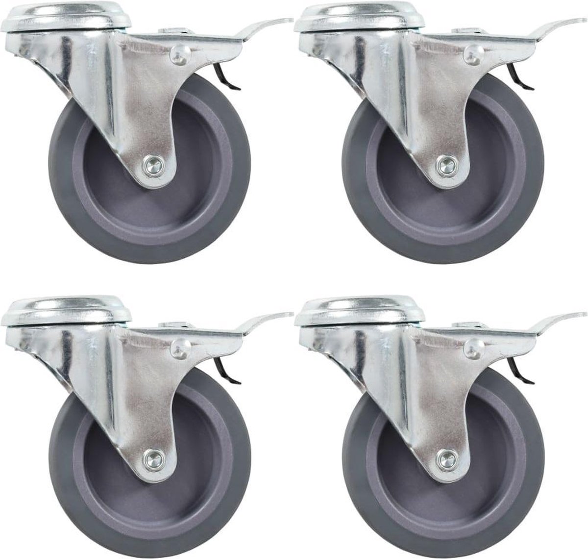 Zwenkwiel met rem 50 mm - Per Stuk