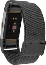 watchbands-shop.nl Bracelet en acier inoxydable - Fitbit Charge 2 - Noir