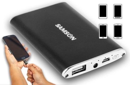 iPhone 6 Plus / 6S Plus Powerbank / Externe Accu 3800 mAh incl Micro USB  kabel - Zwart - | bol.com