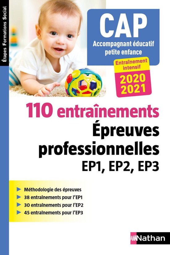 110 entraînements - Epreuves prof. EP1 EP2 EP3 - CAP accomp ... - cover