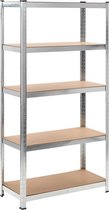 Opbergrek - Gegalvaniseerd staal en MDF - 90 x 45 x 180 cm