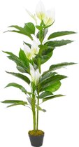 Kunstplant met pot Anthurium 155 cm wit