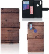 Xiaomi Mi Mix 2s Book Style Case Old Wood