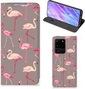 Geschikt voor Samsung Galaxy S20 Ultra Hoesje maken Flamingo