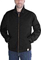 Midweight Mock Neck Zip Sweatshirt Black Heren XXL