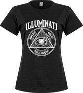 Illuminati Womens T-Shirt - Zwart - XL