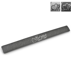 Beautissu Tuuli HO Tochtstopper Deur - 8 x 90 cm Tochthond Antraciet Tochtkussen voor Deur en Ramen - Tochtrol